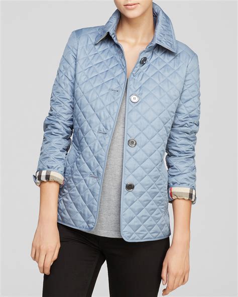 Women’s Burberry Brit Copford Diamond Quilted Jacket. Light